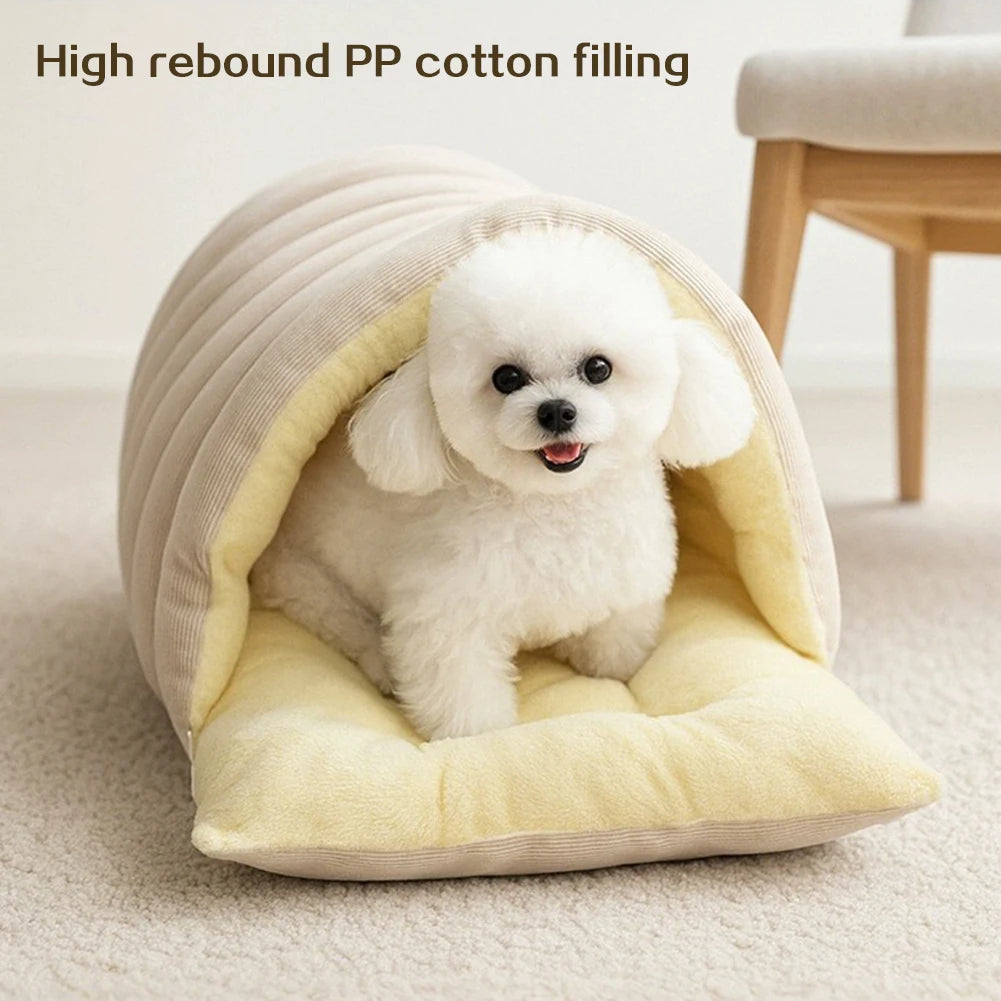 Winter Plush Cat House