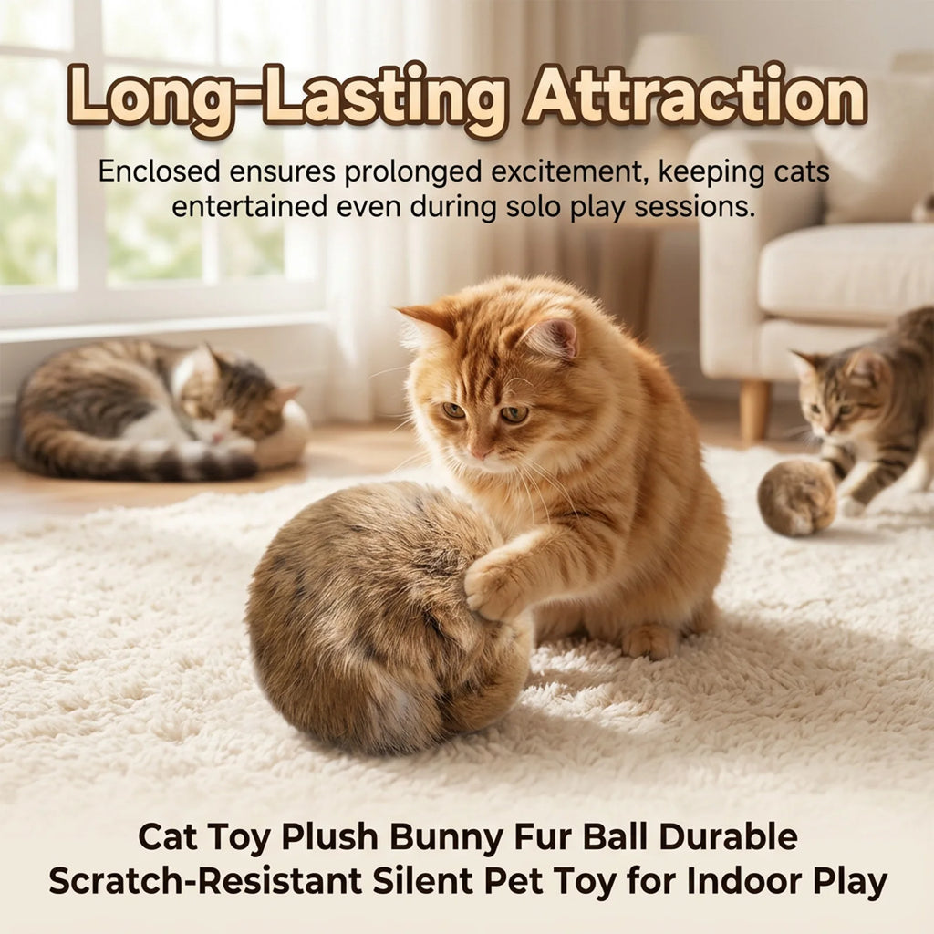 Fluffy Catnip Fur Balls