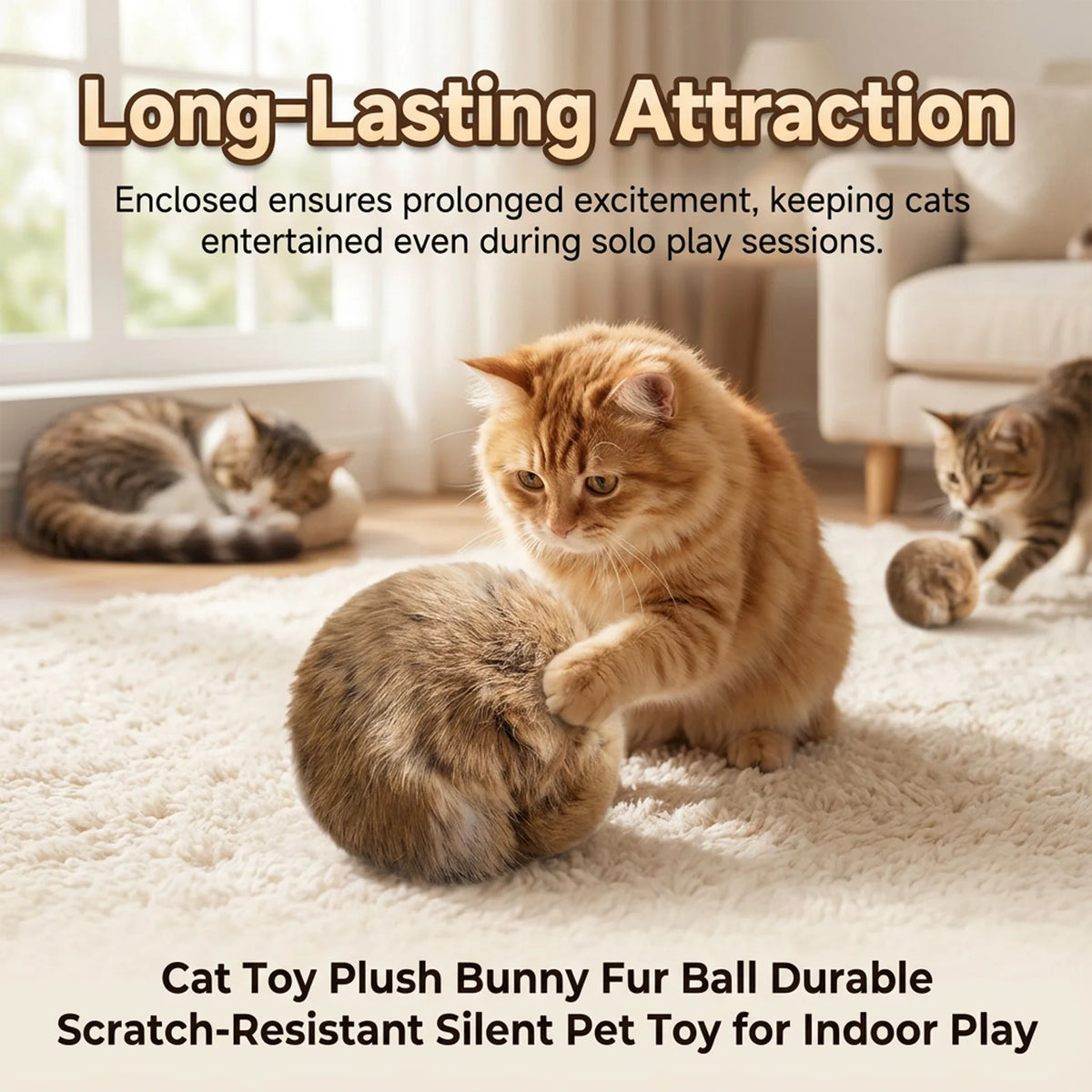 Fluffy Catnip Fur Balls
