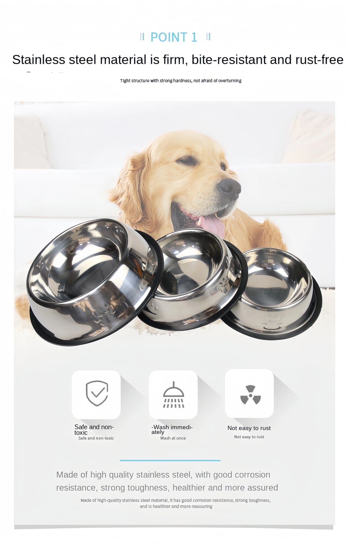 Classic Stainless Steel Bowl (6 Sizes)
