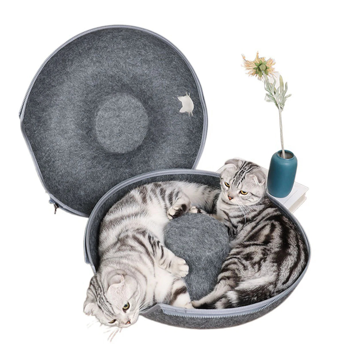Felt Tunnel Donut Bed