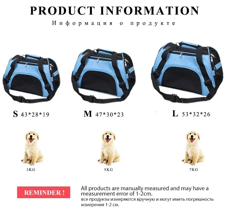 Foldable Mesh Cat Carrier