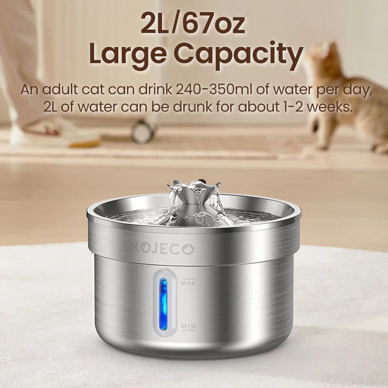2L Stainless Steel Filter Fountain