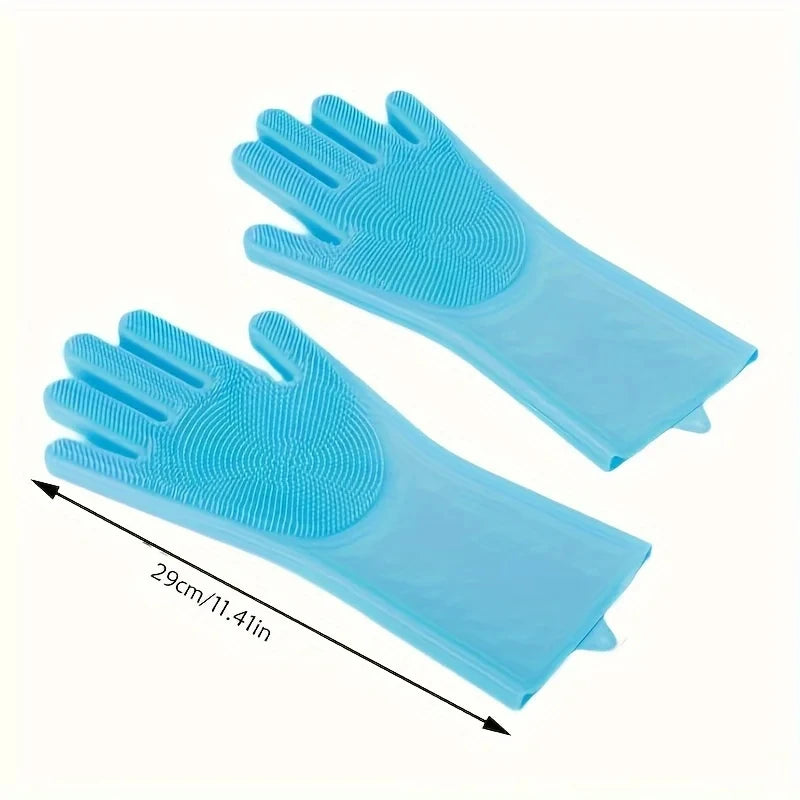 Silicone Bath Scrubber Gloves