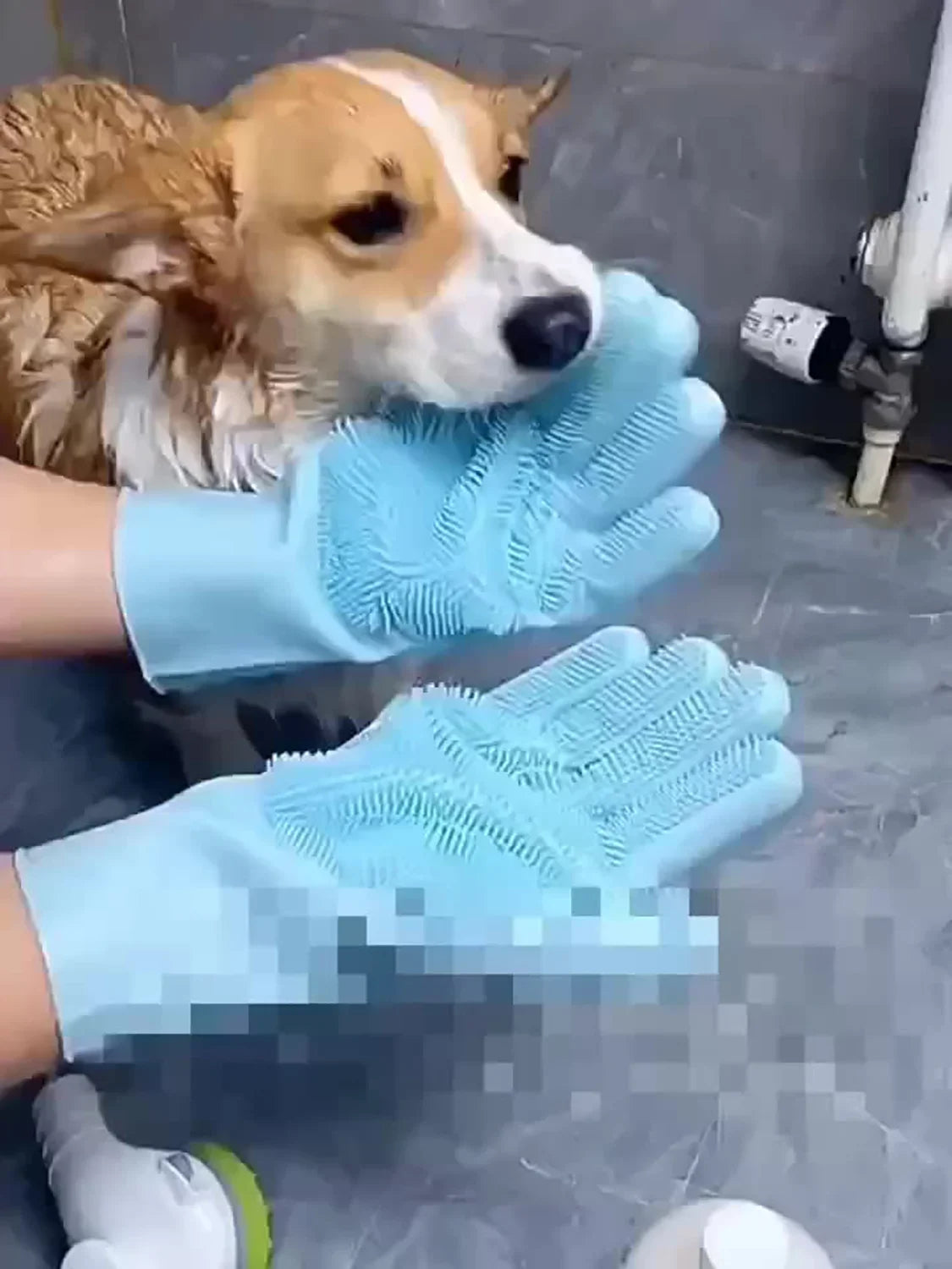 Silicone Bath Scrubber Gloves