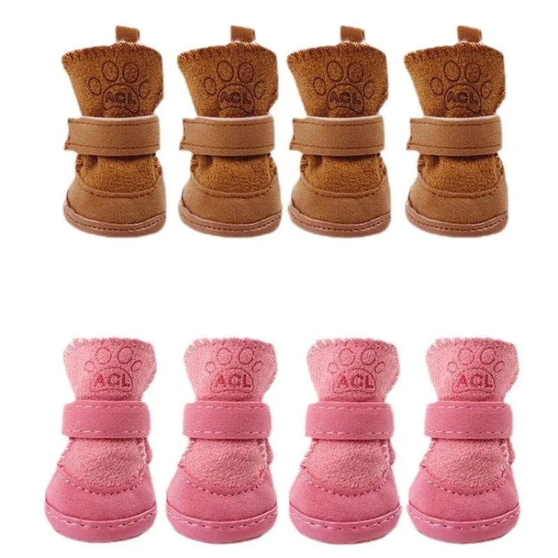 Fleece-Lined Snow Boots (Set of 4)