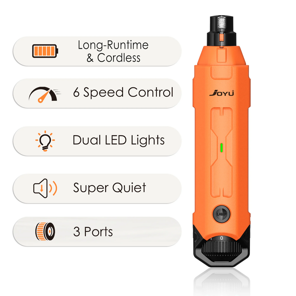 6-Speed Quiet Nail Grinder