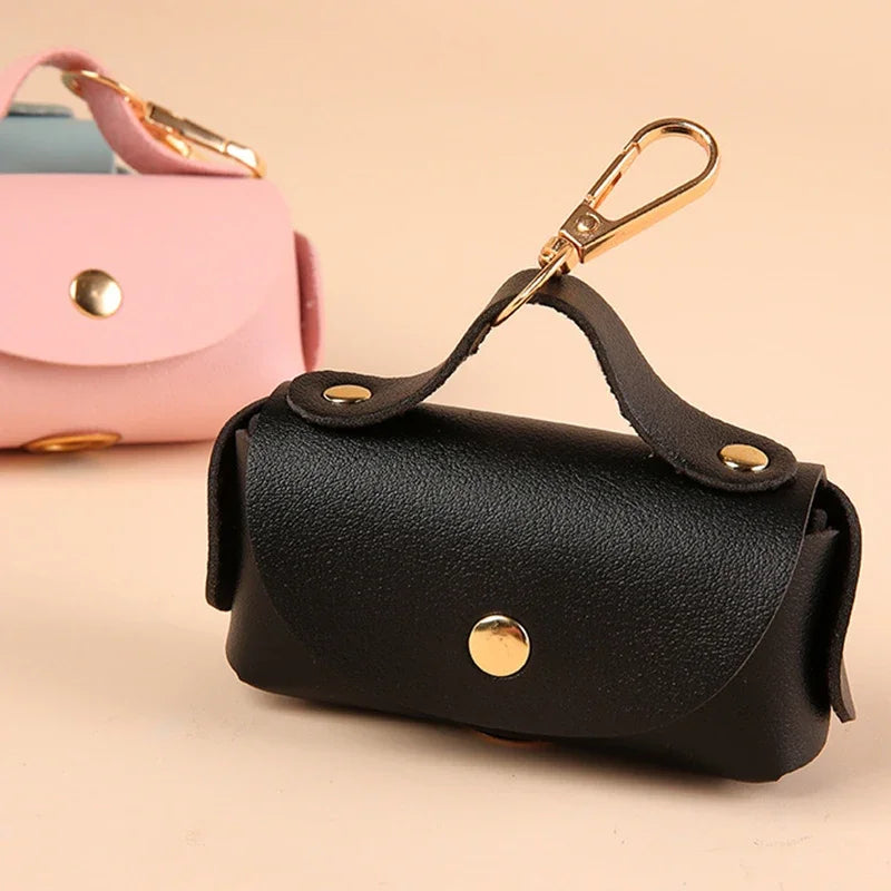 Faux Leather Poo Bag Holder