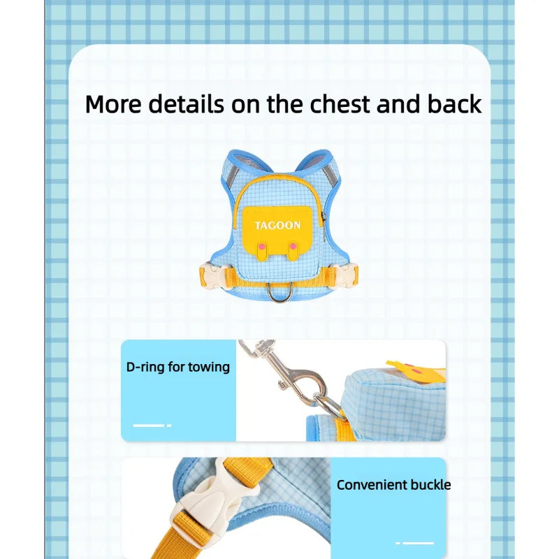 Mini Backpack Harness & Lead