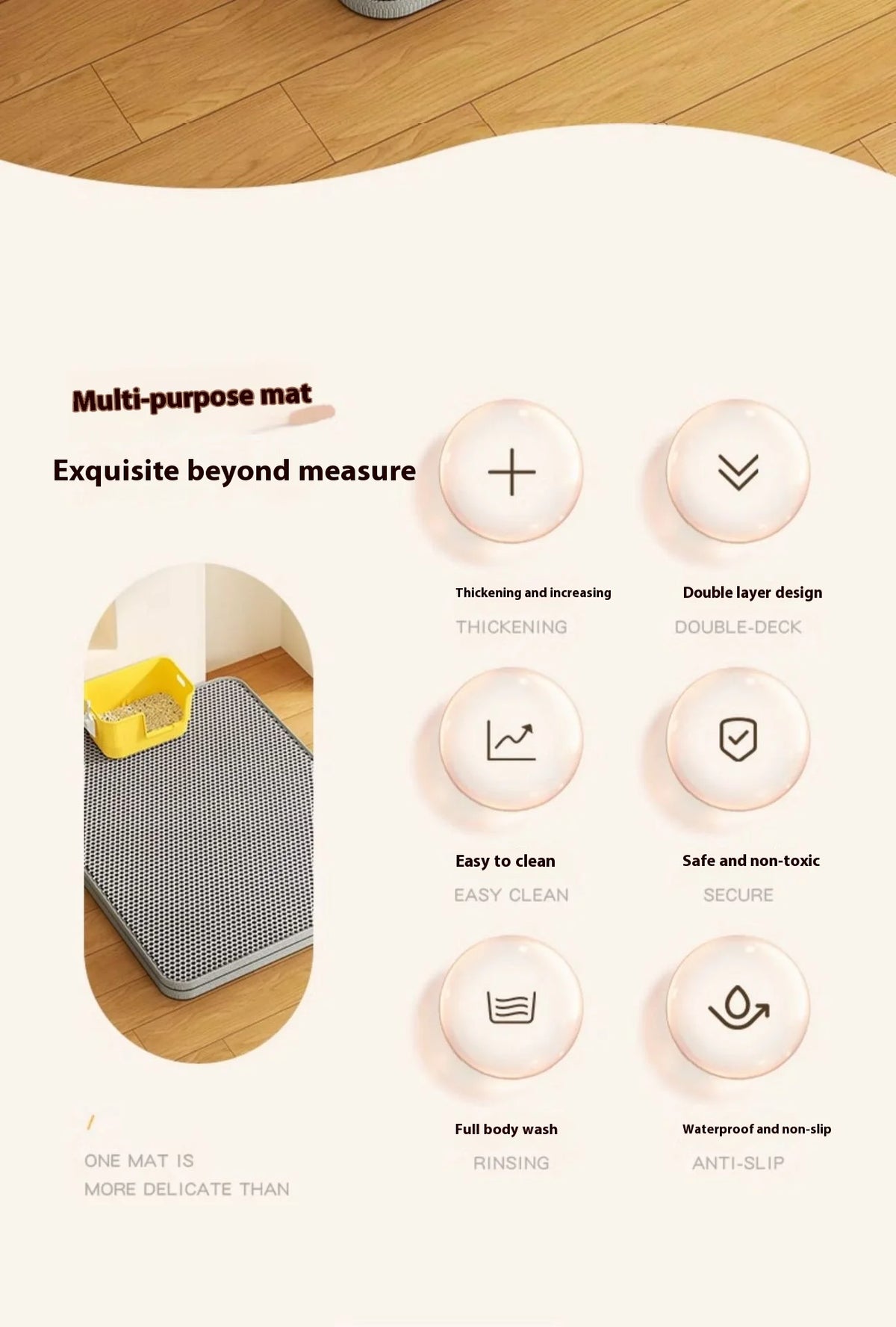2-Layer Sand-Trapping Litter Mat