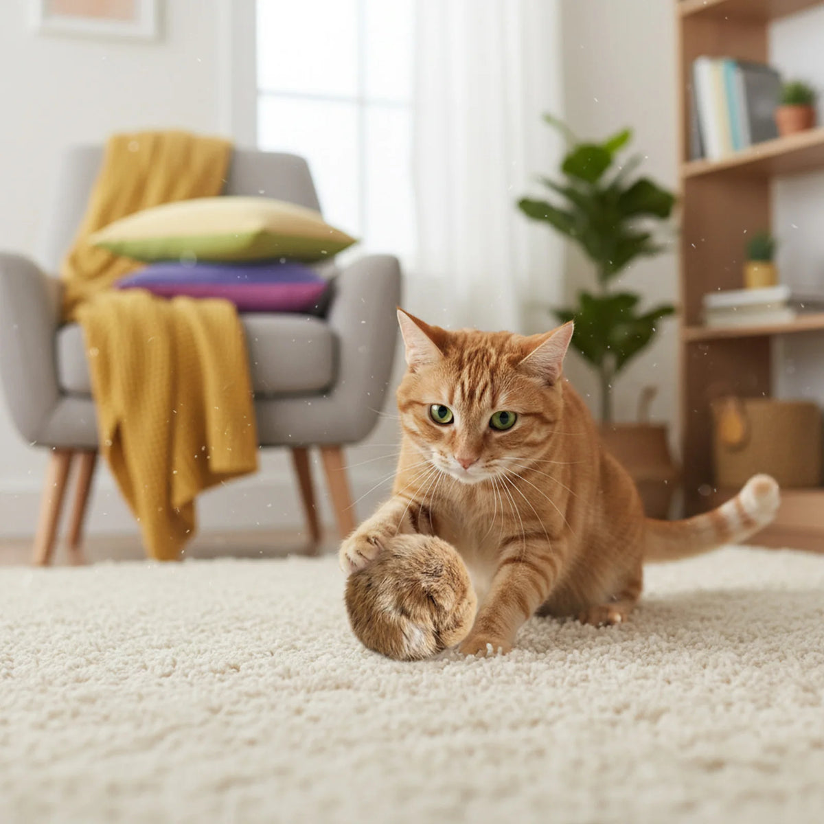 Fluffy Catnip Fur Balls