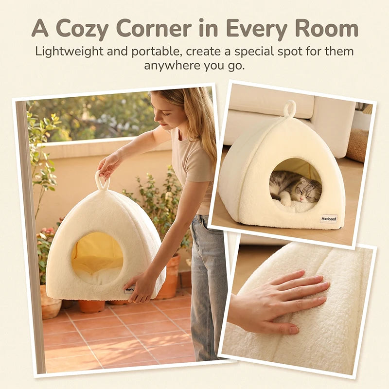 Triangle Cat Cave Bed