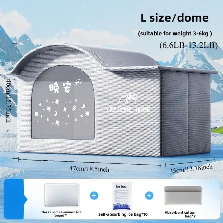 Four-Season Cooling Pet House
