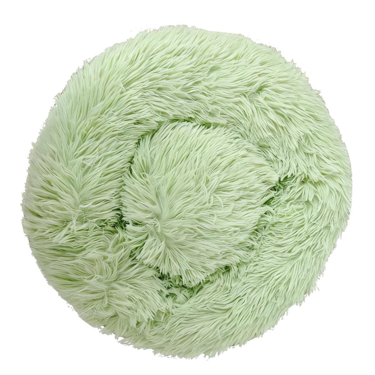 Round Plush Basket Bed