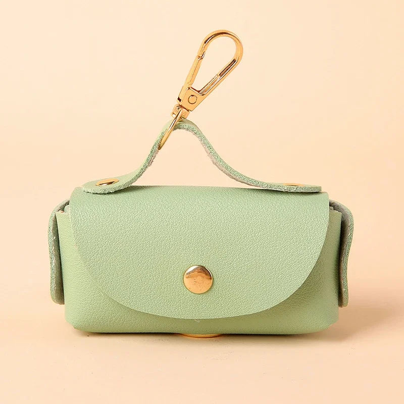 Faux Leather Poo Bag Holder
