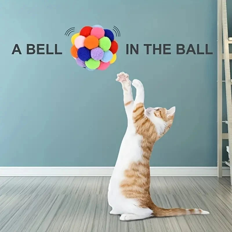 Woolly Bell Balls on Elastic