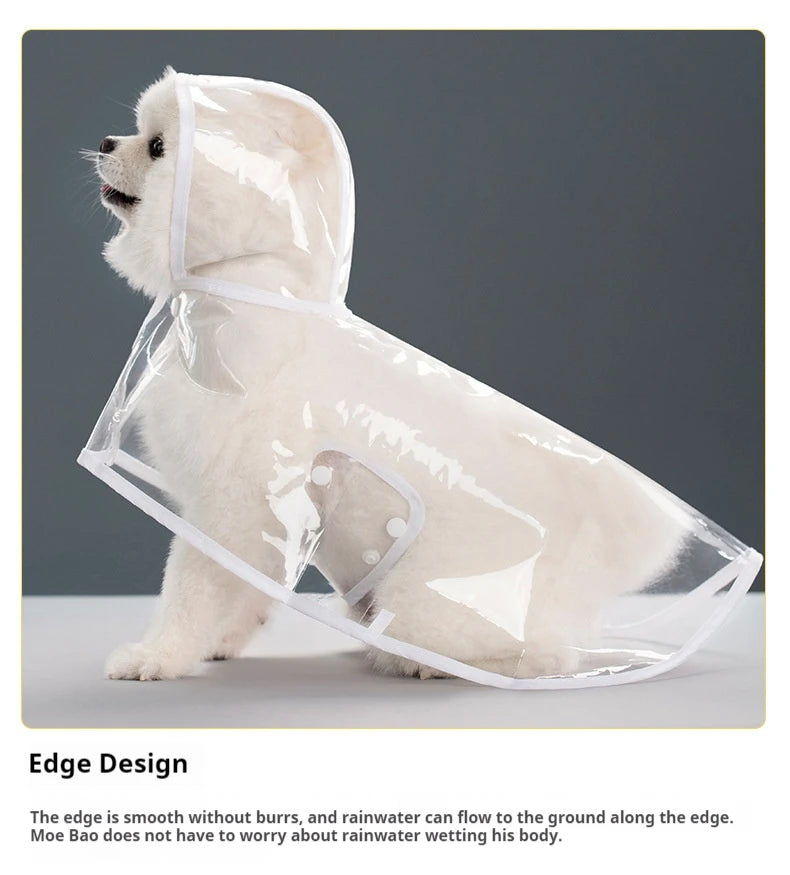 Clear Hooded Raincoat