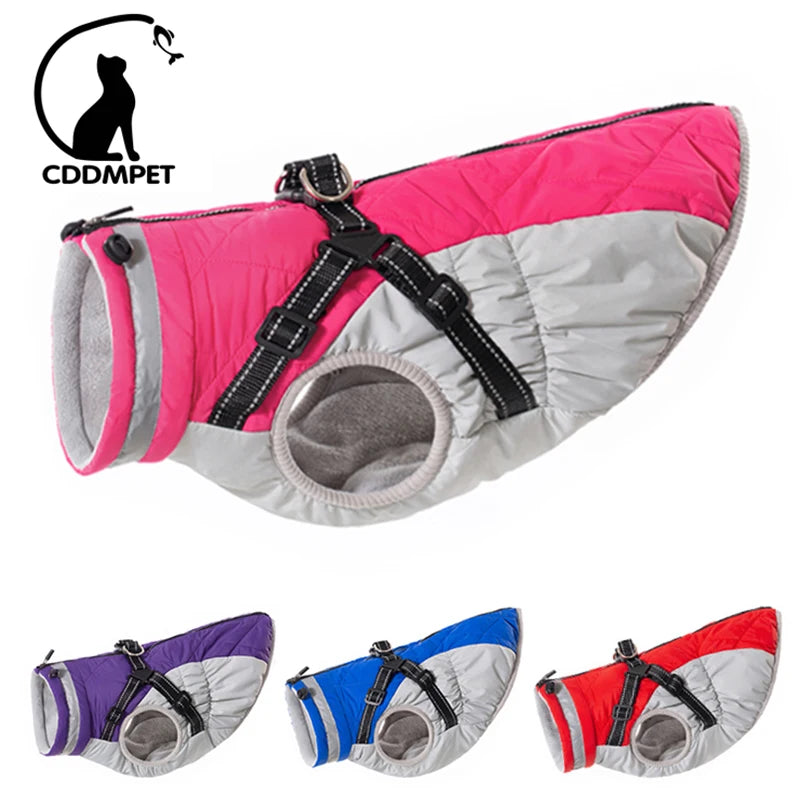 Winter Jacket with Built-In Harness