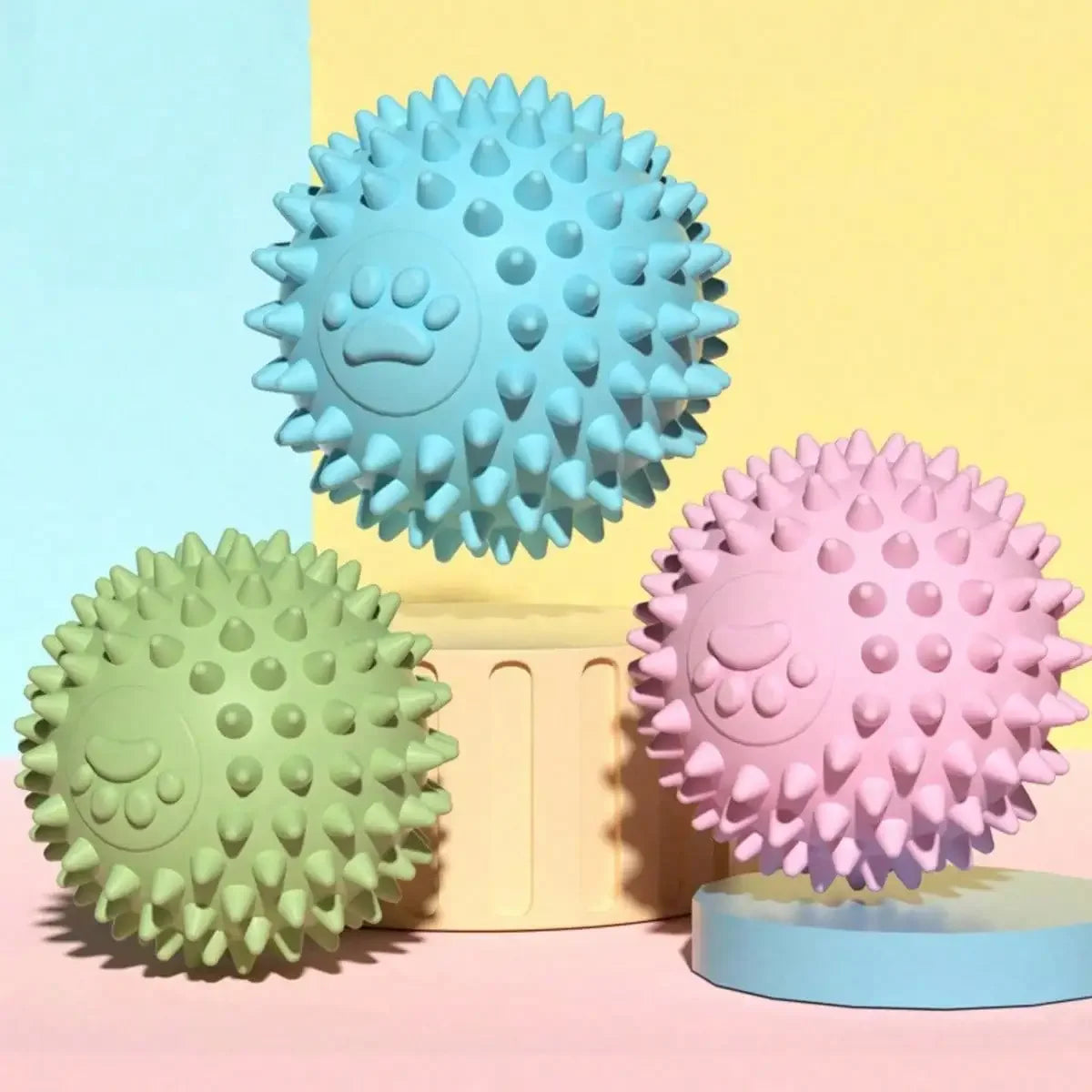 Spiky Bone & Ball Teething Set