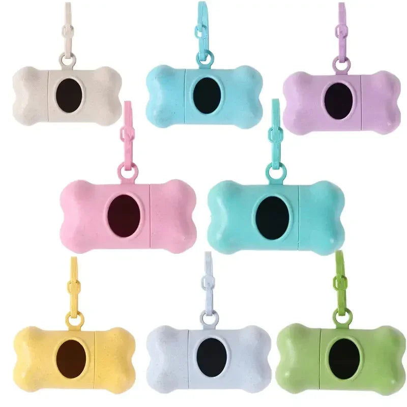Bone Poo Bag Dispenser with Rolls