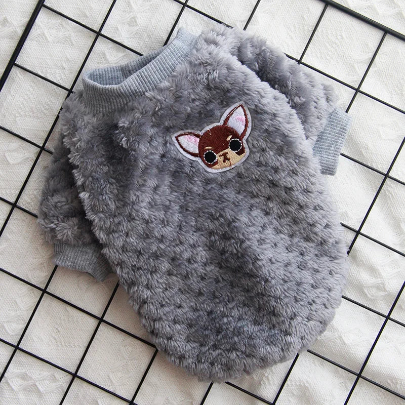 Bear Embroidered Fleece Jumper