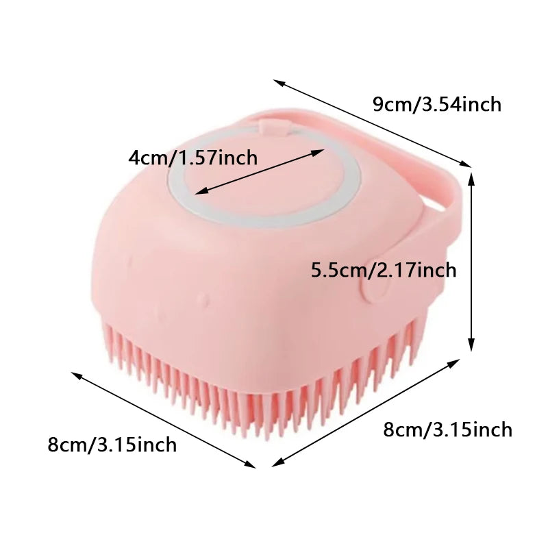 Shampoo-Dispensing Bath Brush