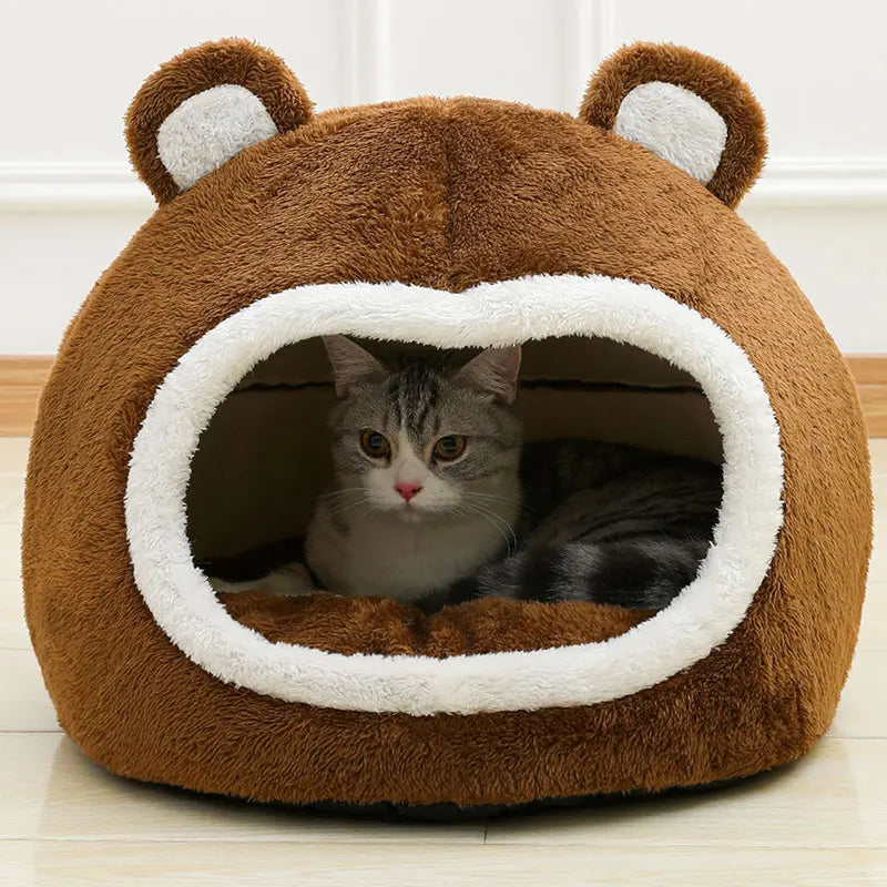 Long-Plush Kitten Lounger