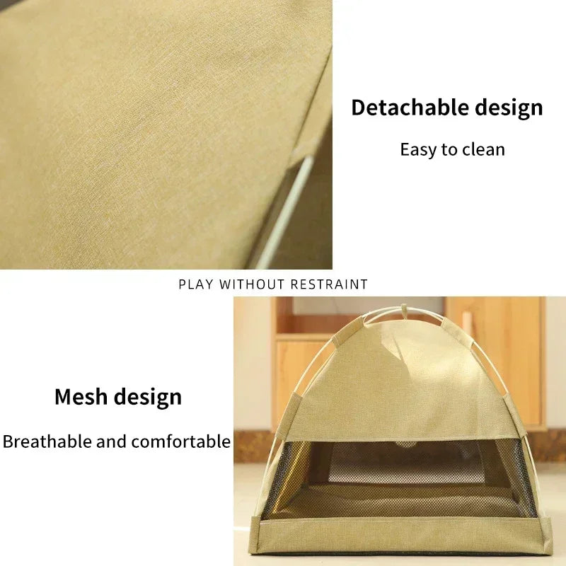 Canvas Tent Cat House