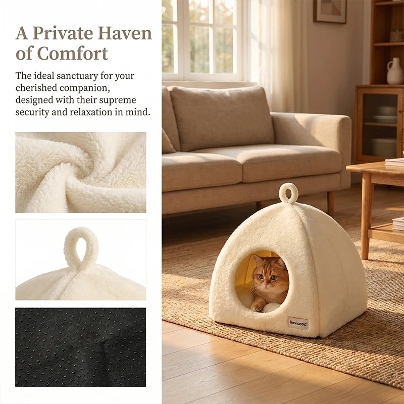 Triangle Cat Cave Bed