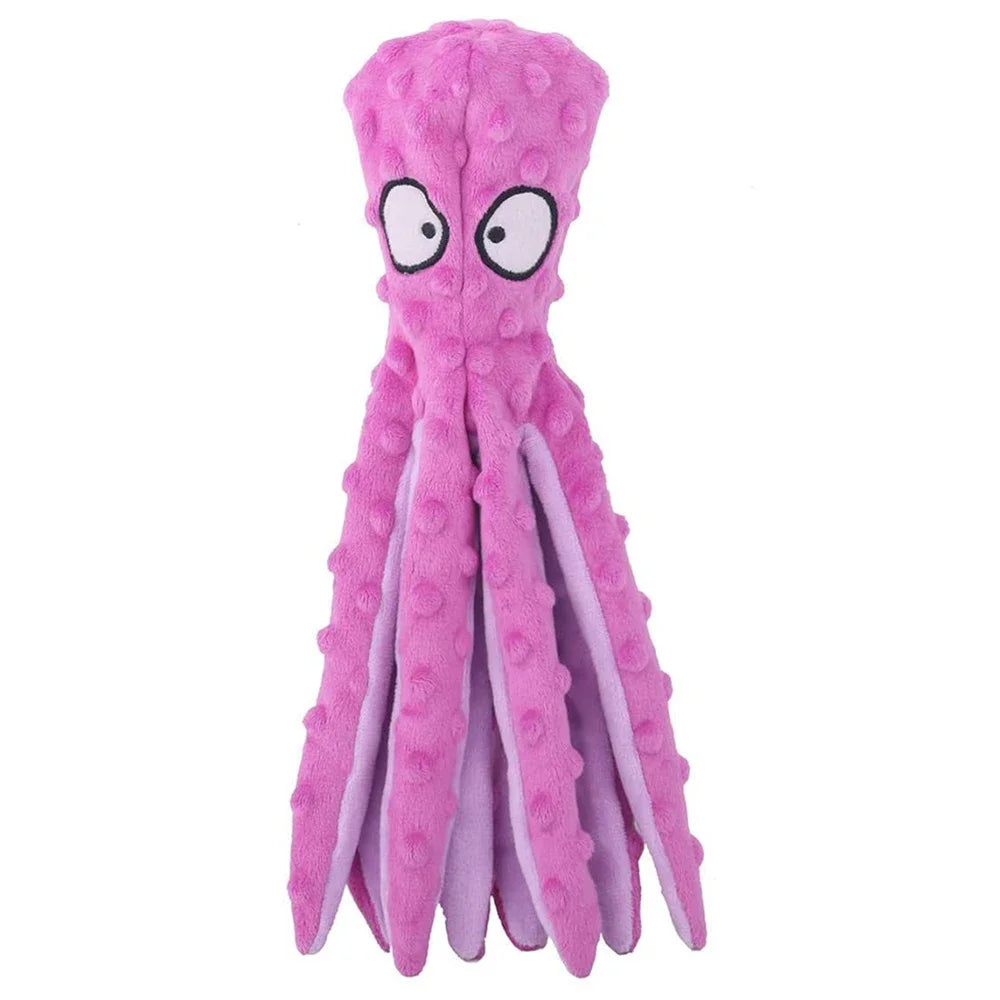 Crinkle Octopus Squeaky Plush