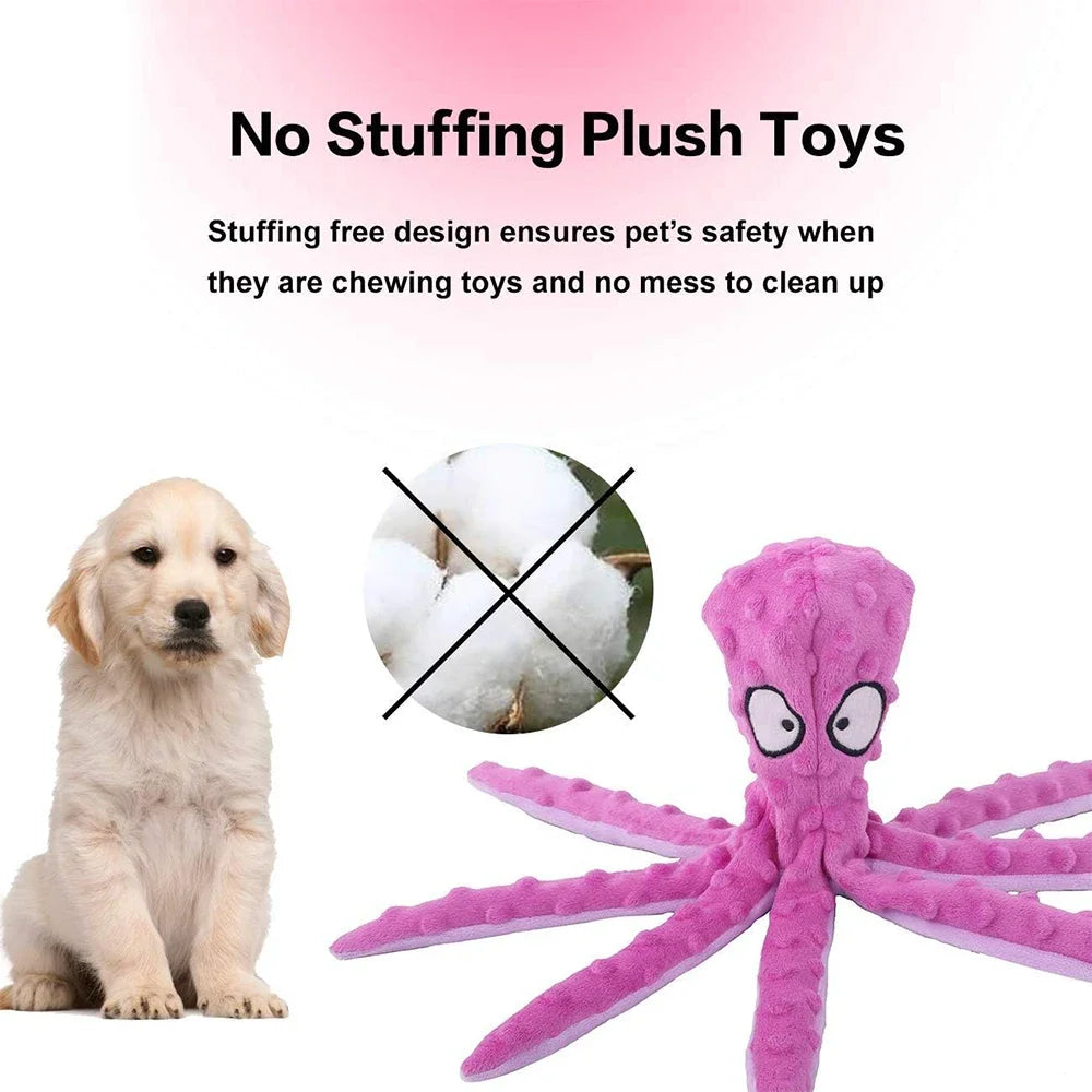Crinkle Octopus Squeaky Plush