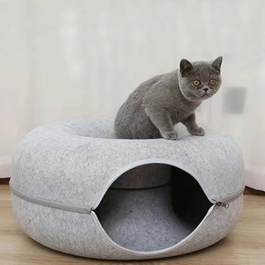 Felt Tunnel Donut Bed