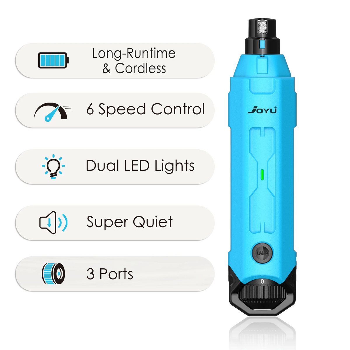 6-Speed Quiet Nail Grinder