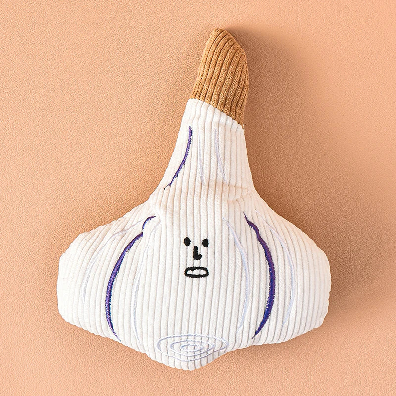 Squeaky Veggie Plush Toy
