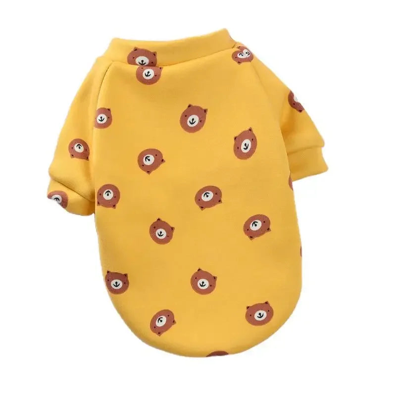 Printed Fleece Dog Sweatshirt