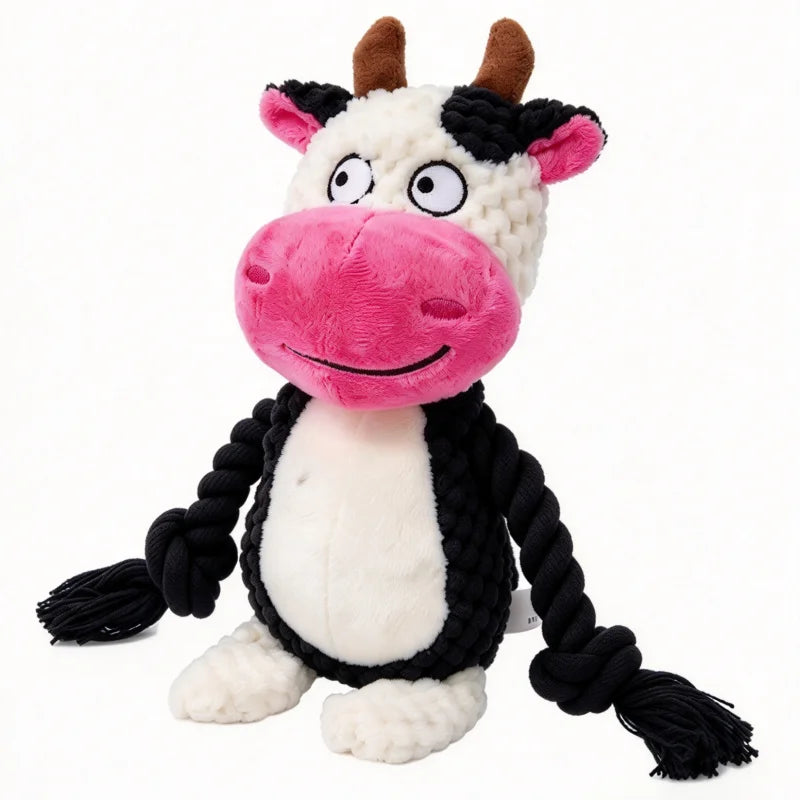 Squeaky Plush Bone Toy