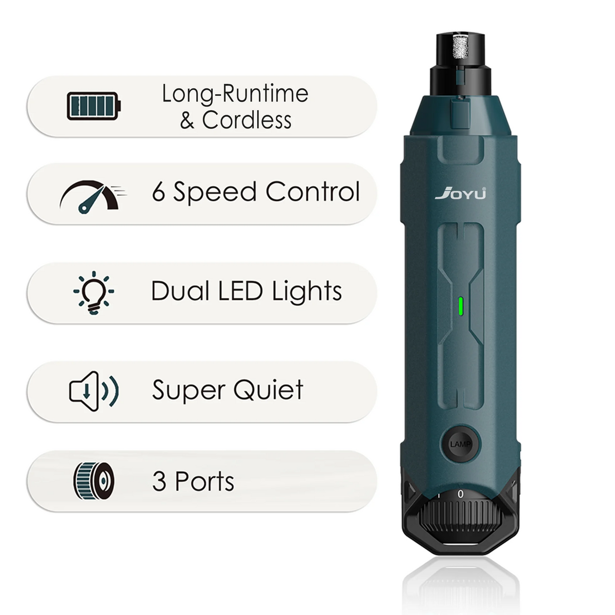 6-Speed Quiet Nail Grinder