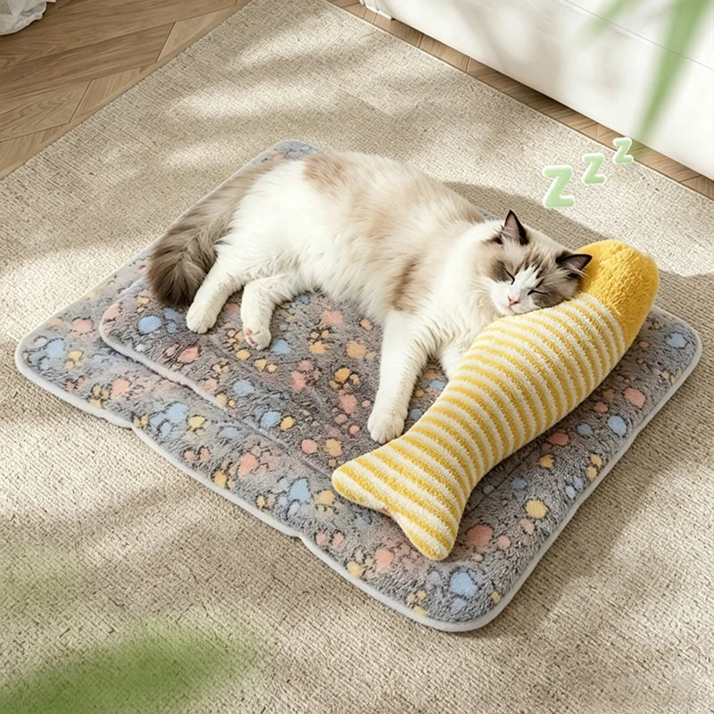 Double-Sided Short Plush Mat