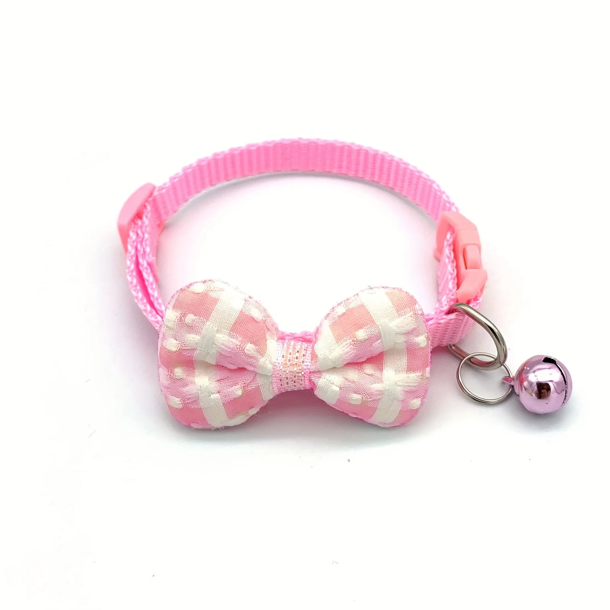 Plaid Bow-Tie Cat Collar