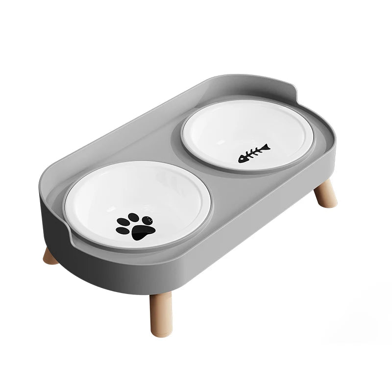 Colourful Double Bowl Stand