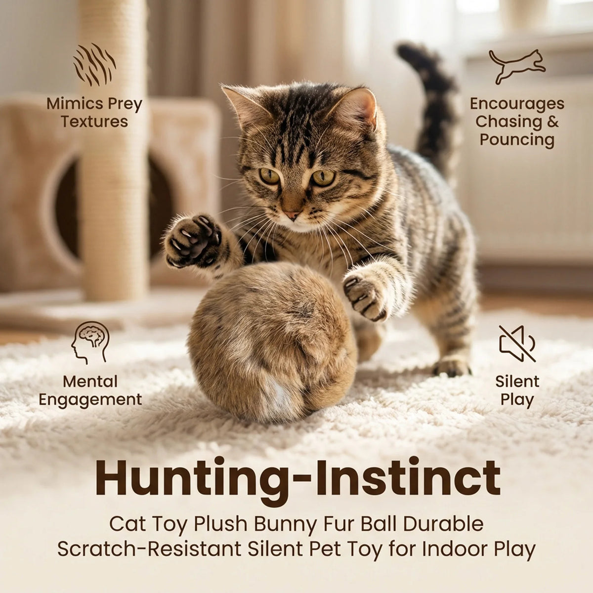 Fluffy Catnip Fur Balls