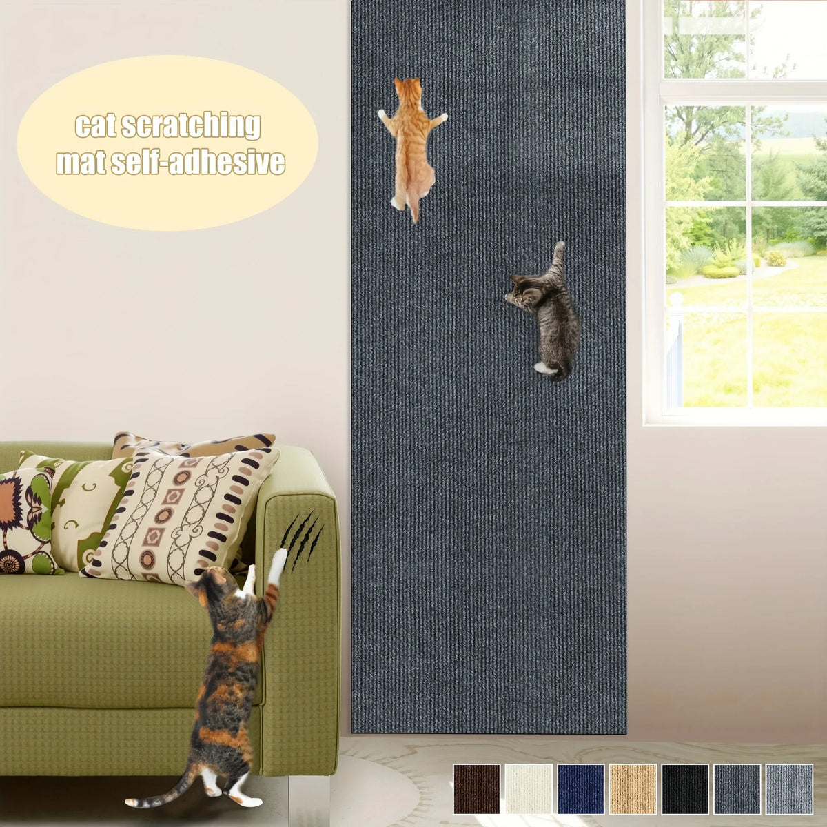 Trimmable Corner & Wall Scratch Mat