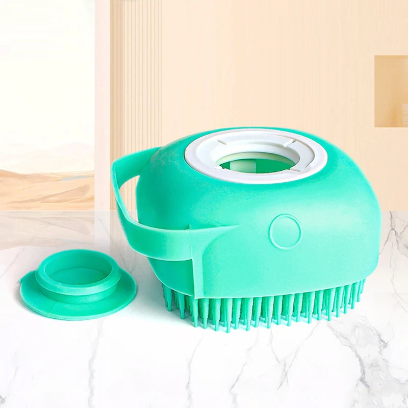 Shampoo-Dispensing Bath Brush