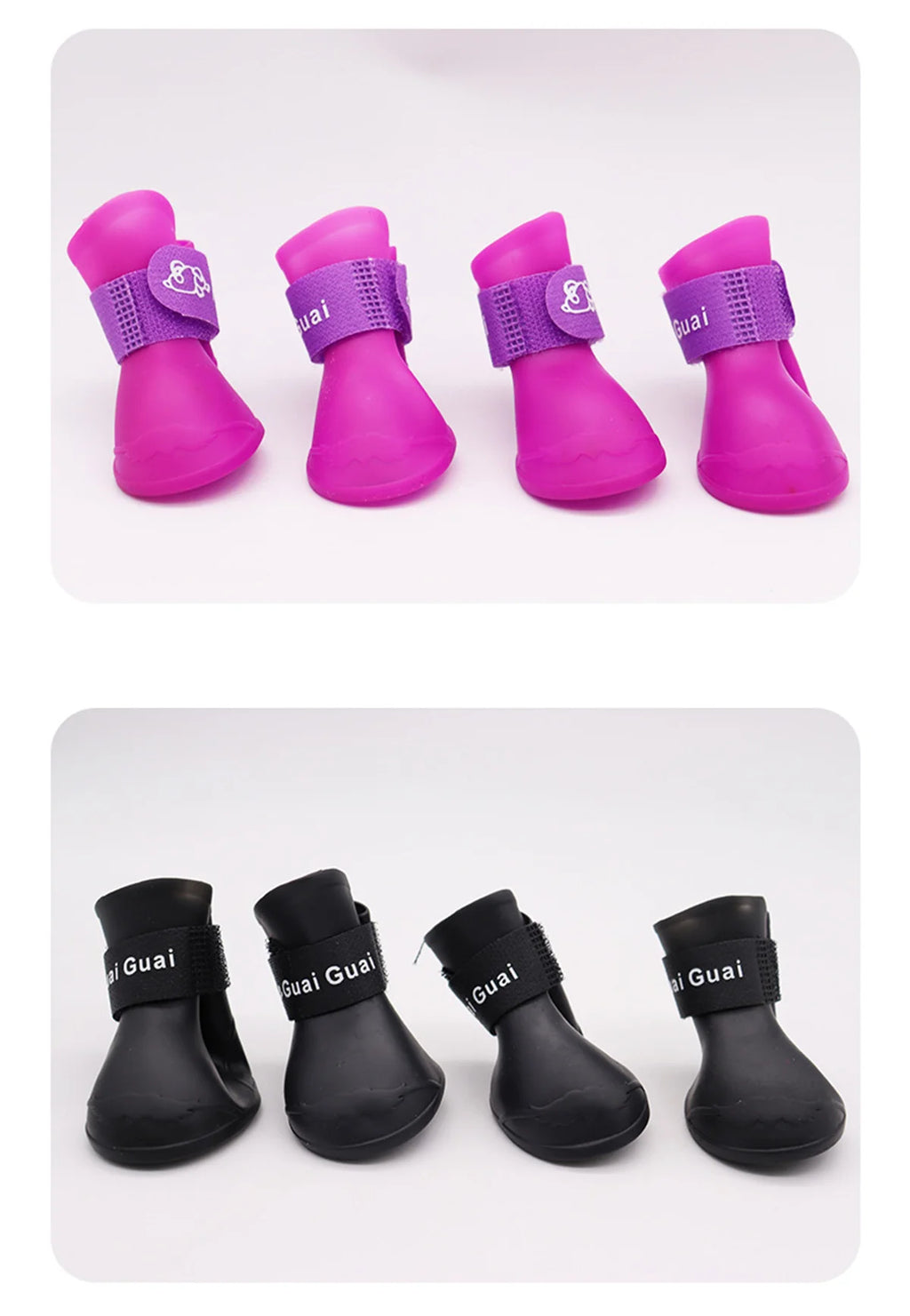 Rubber Rain Boots (Set of 4)