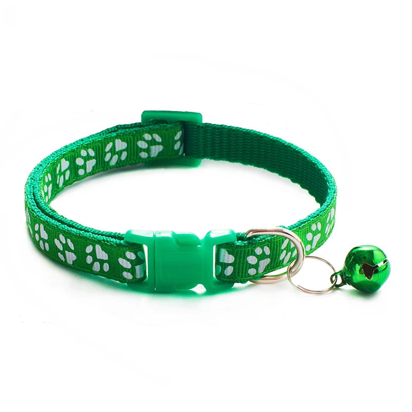 Patterned Cat Collar with Bell