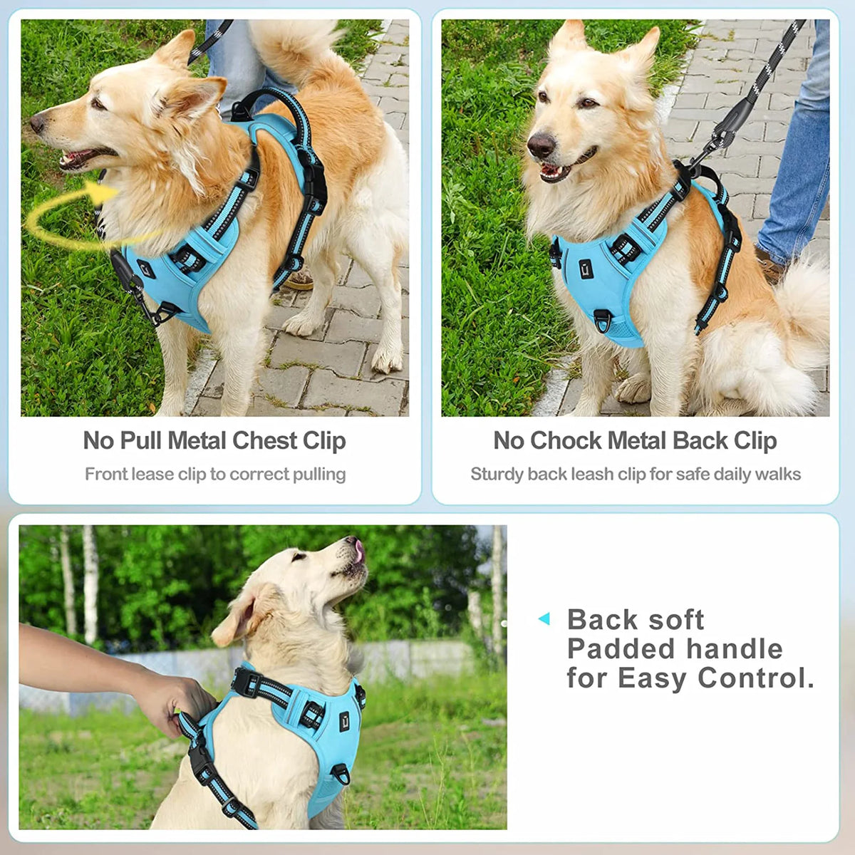 Soft Padded Harness with Handle