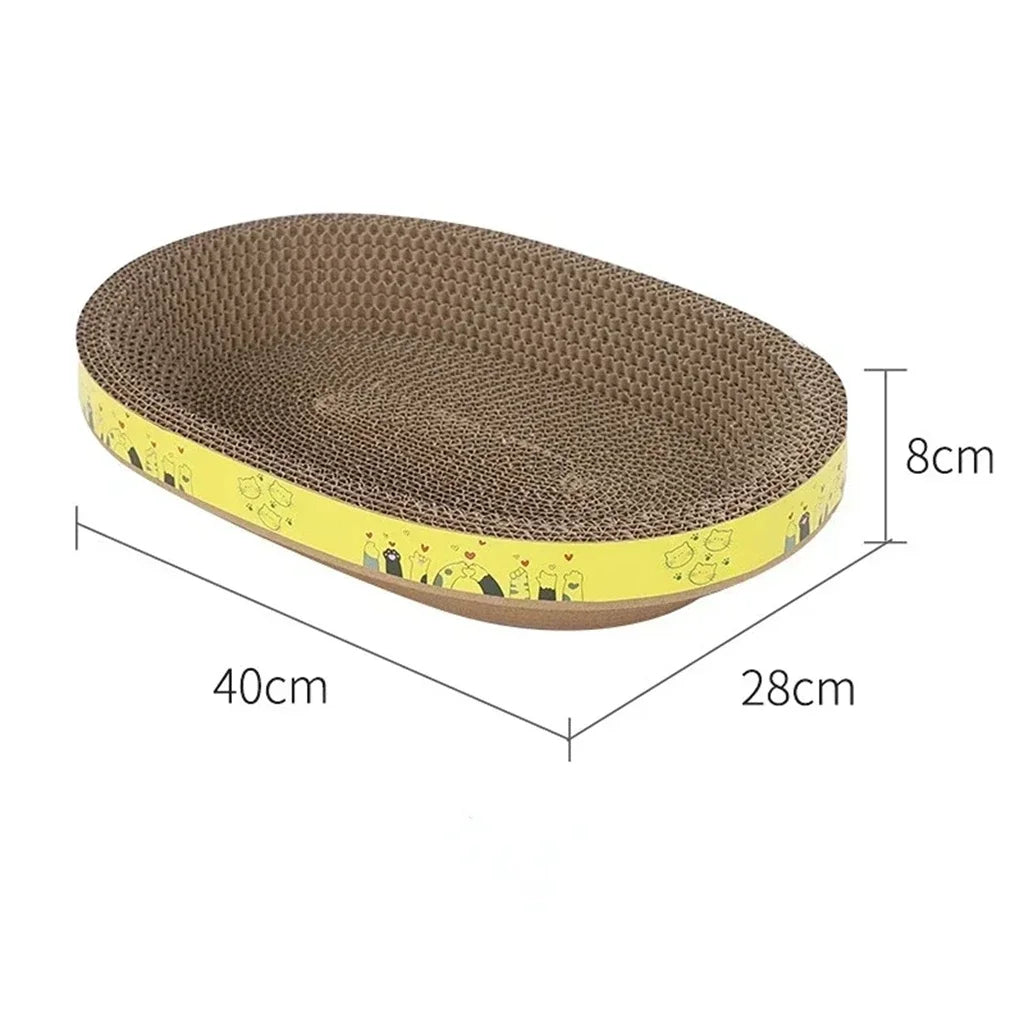 Oval Cardboard Scratcher Lounger