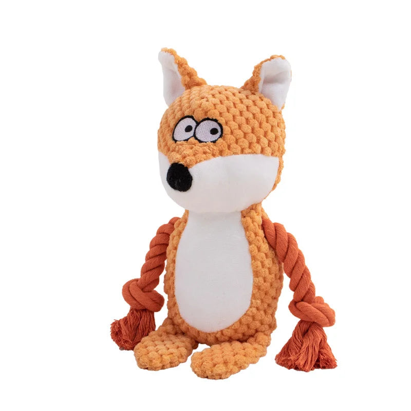 Squeaky Plush Bone Toy