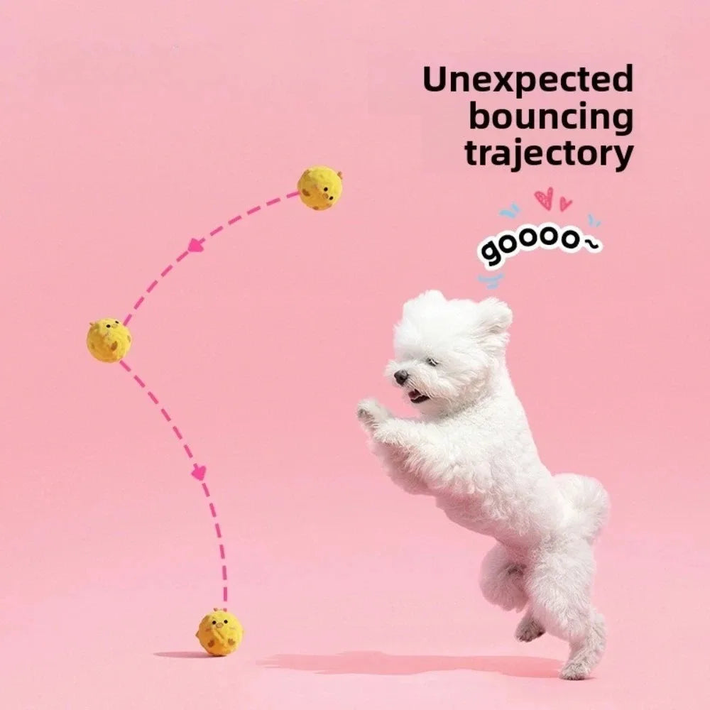 High-Bounce Squeaky Character Ball