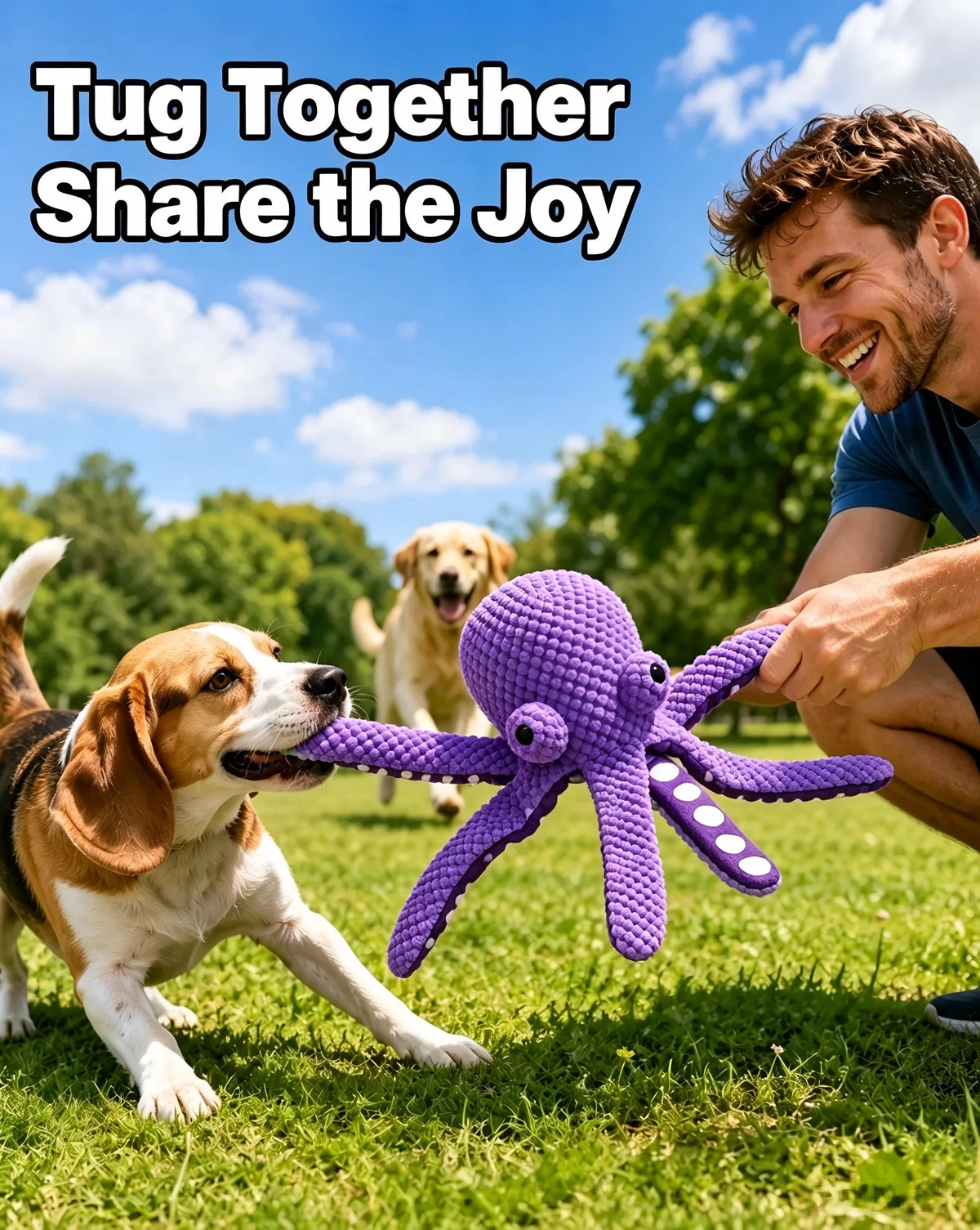 Soft Squeaky Octopus Plush
